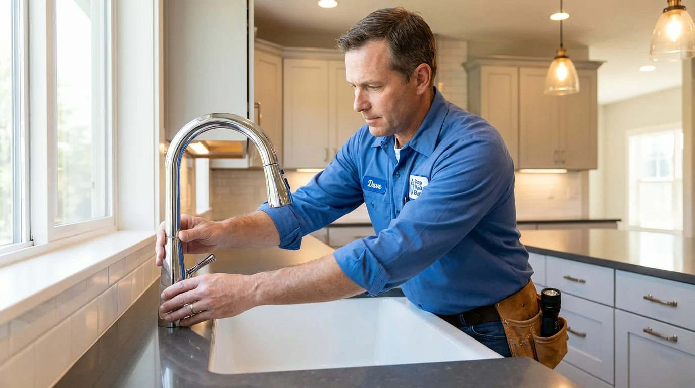 Kitchen faucet installation by Johns Plumbing LLC in Magee
